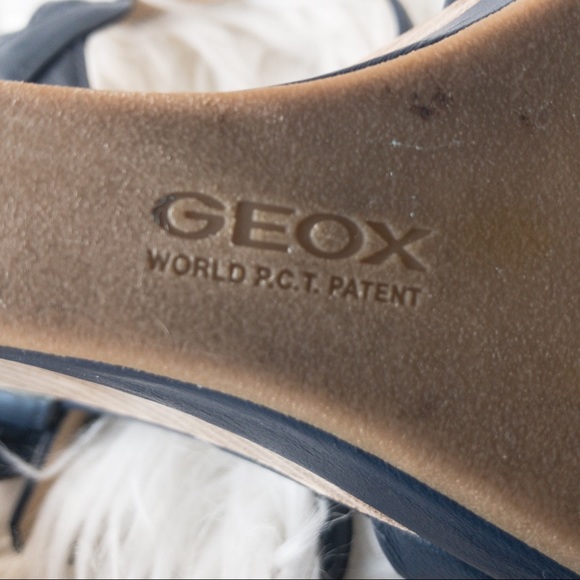 GEOX Respira Roxy Wedge Women's Blue Leather - Picture 9 of 13